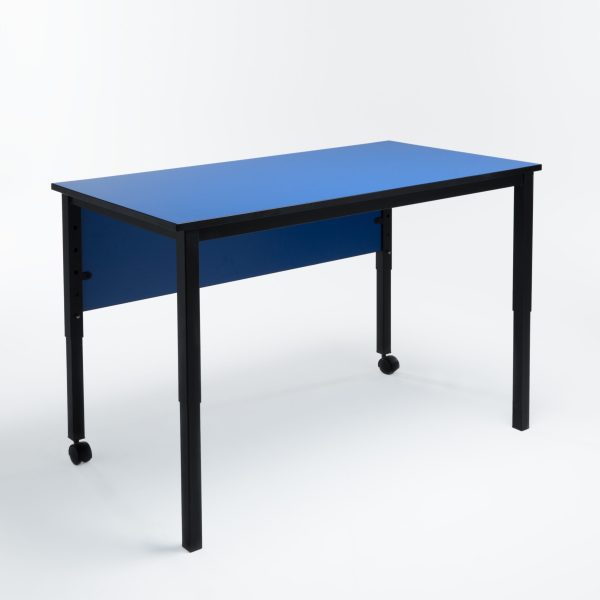 Inline Adjustable Height Table with Modesty
