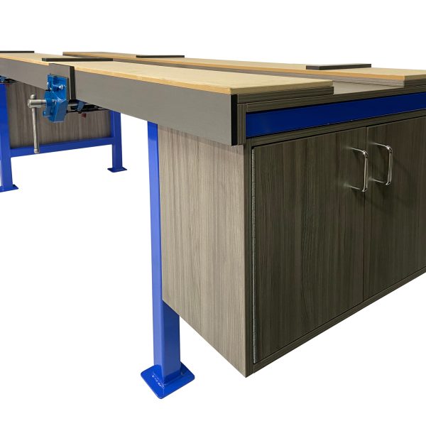 SF101 Craft Bench with Cupboards (end) copy